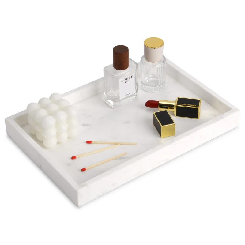 Jazz White Marble Tray
