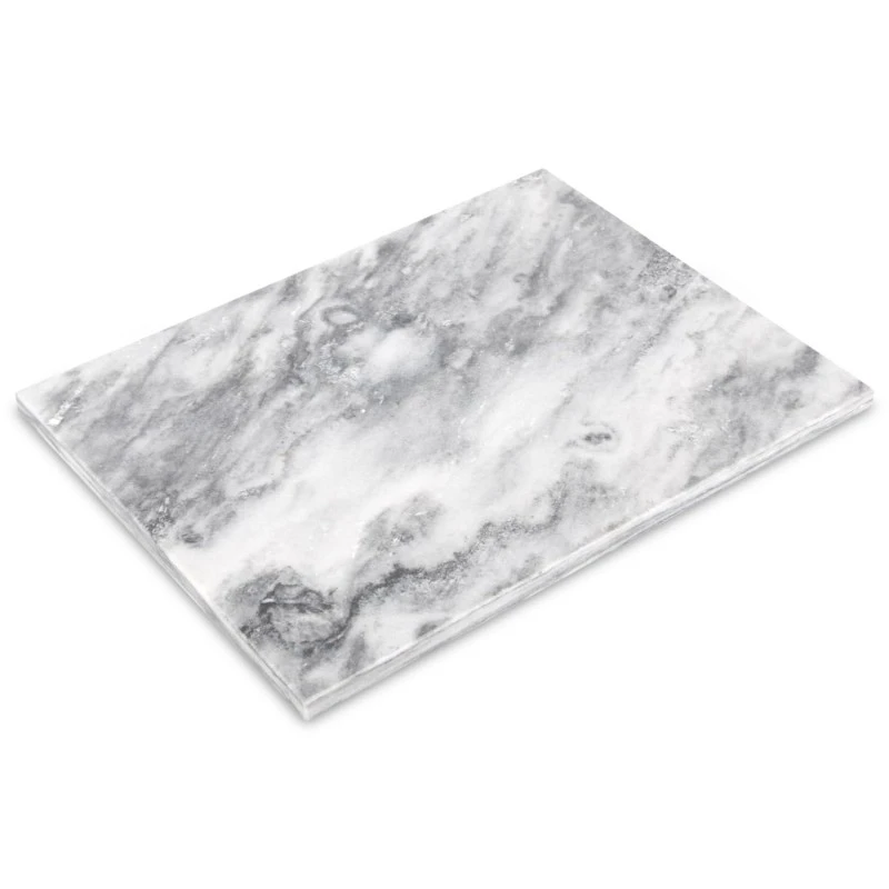 White Grey Marble Rectangle Placemat
