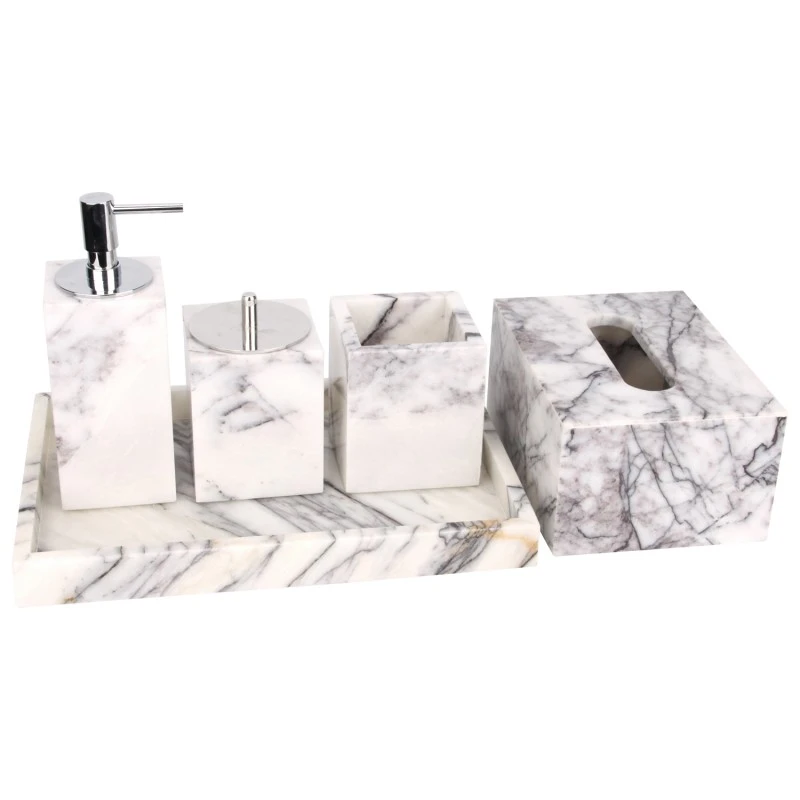 Liac Marble Bathroom Set