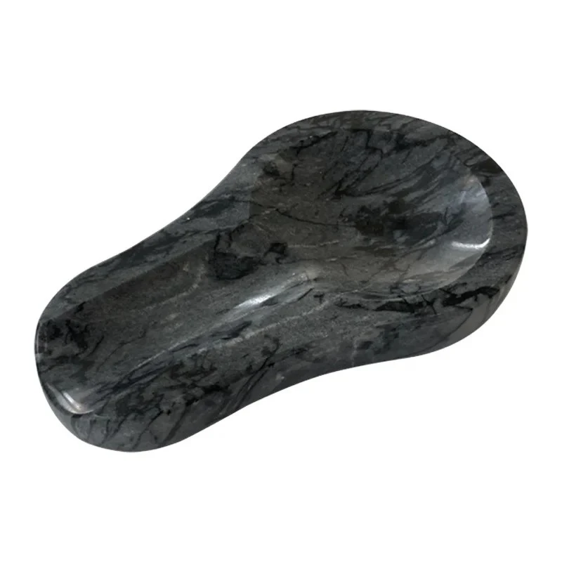 Dark Grey Marble Spoon Rest