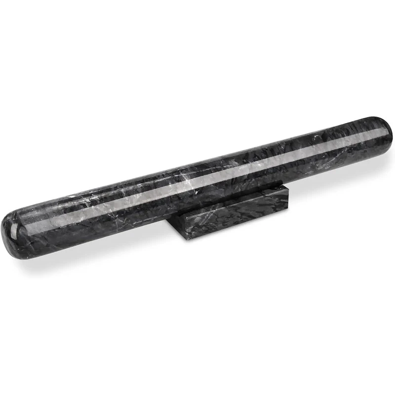 Dark Grey Marble Rolling Pin with Stone Base
