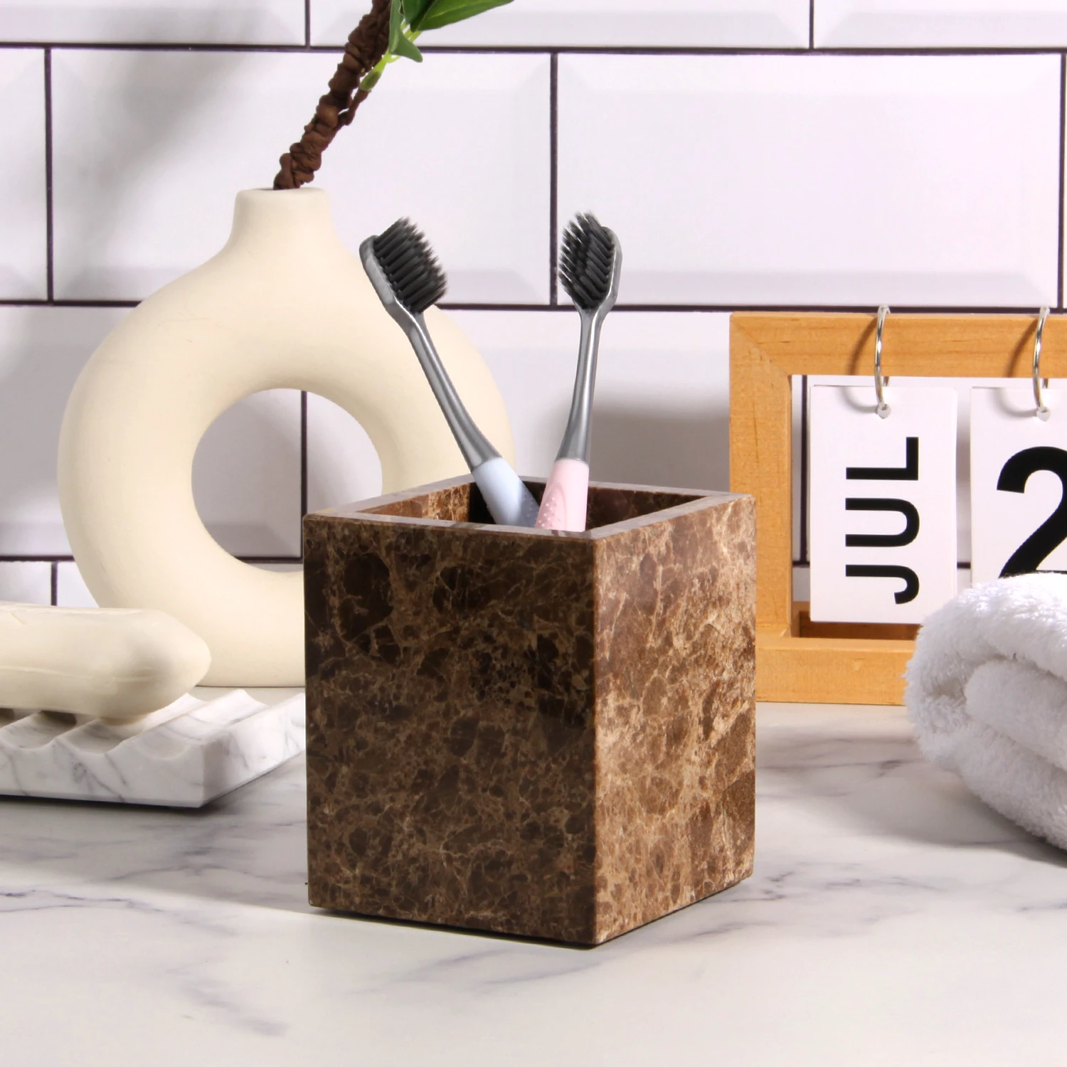 Coffee Net marble Toothbrush Holder holder