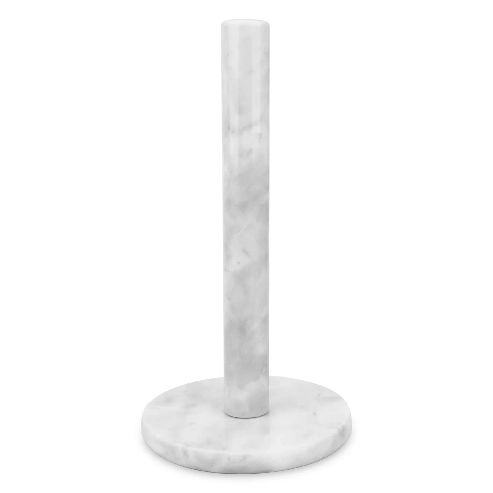 White grey marble paper towel holder