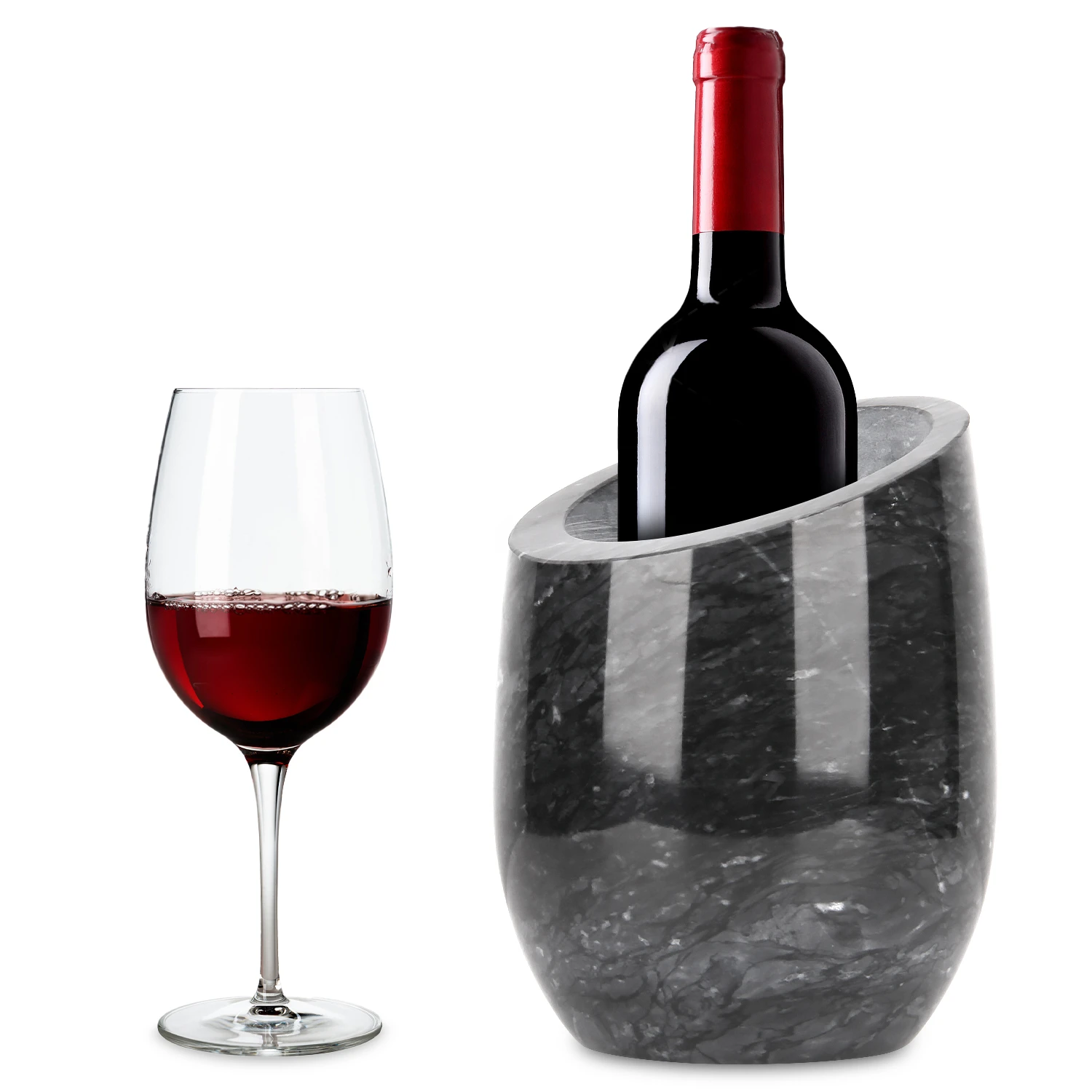 Dark Grey marble wine cooler