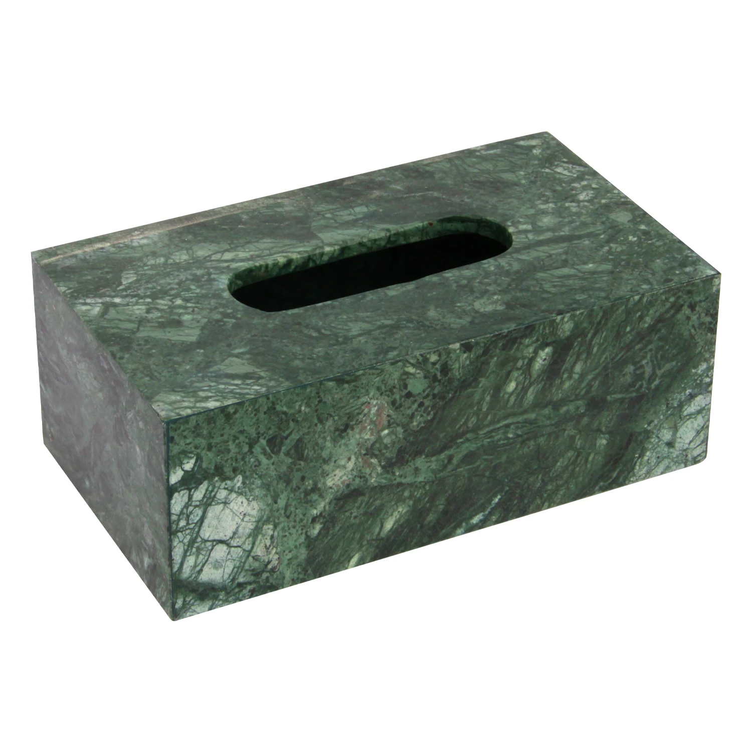 Green marble tissue box
