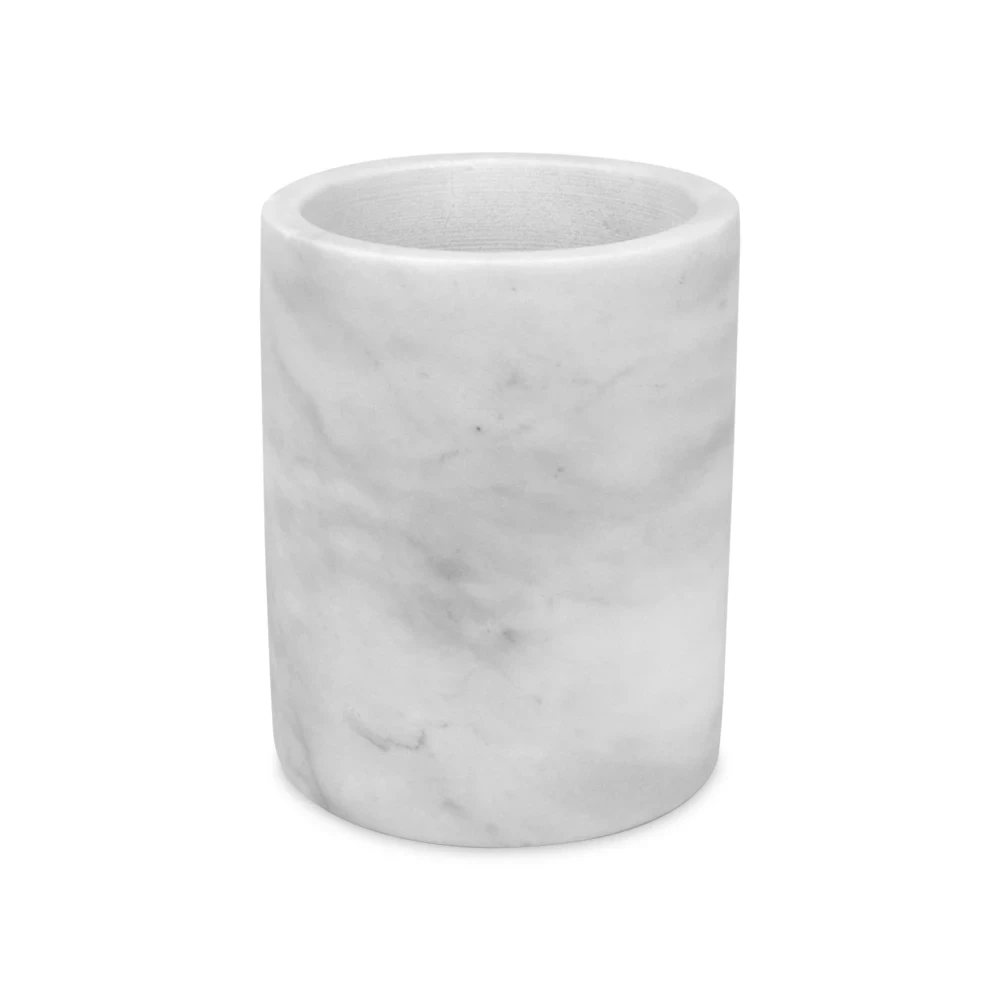 White grey marble wine cooler