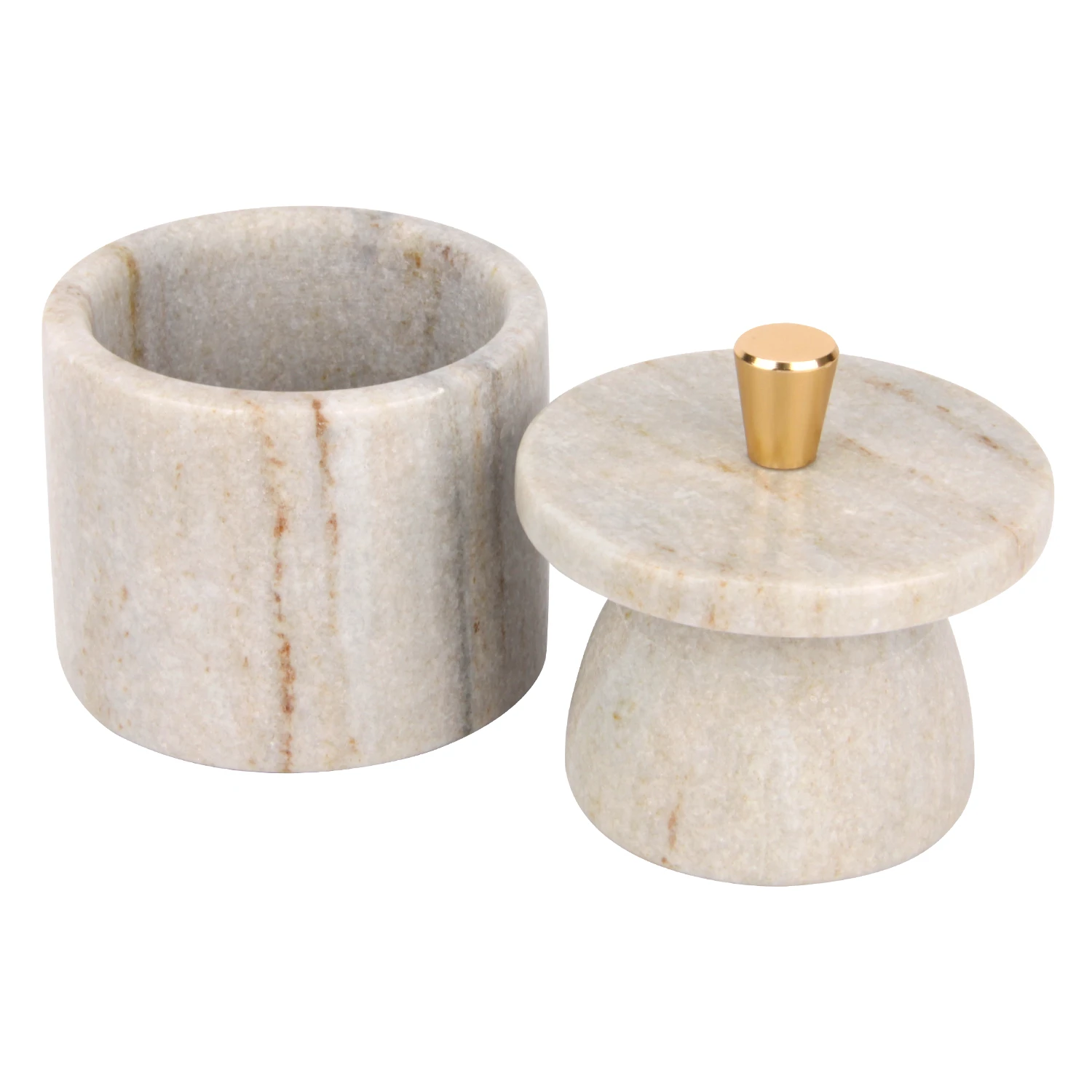 Viva jade marble butter keeper with the metal handle