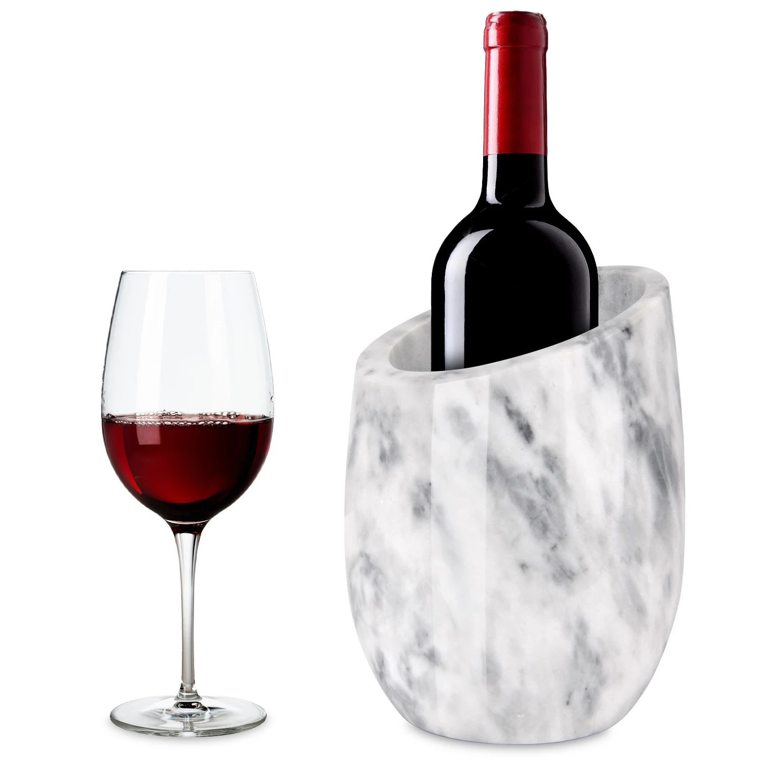 Grey marble wine cooler