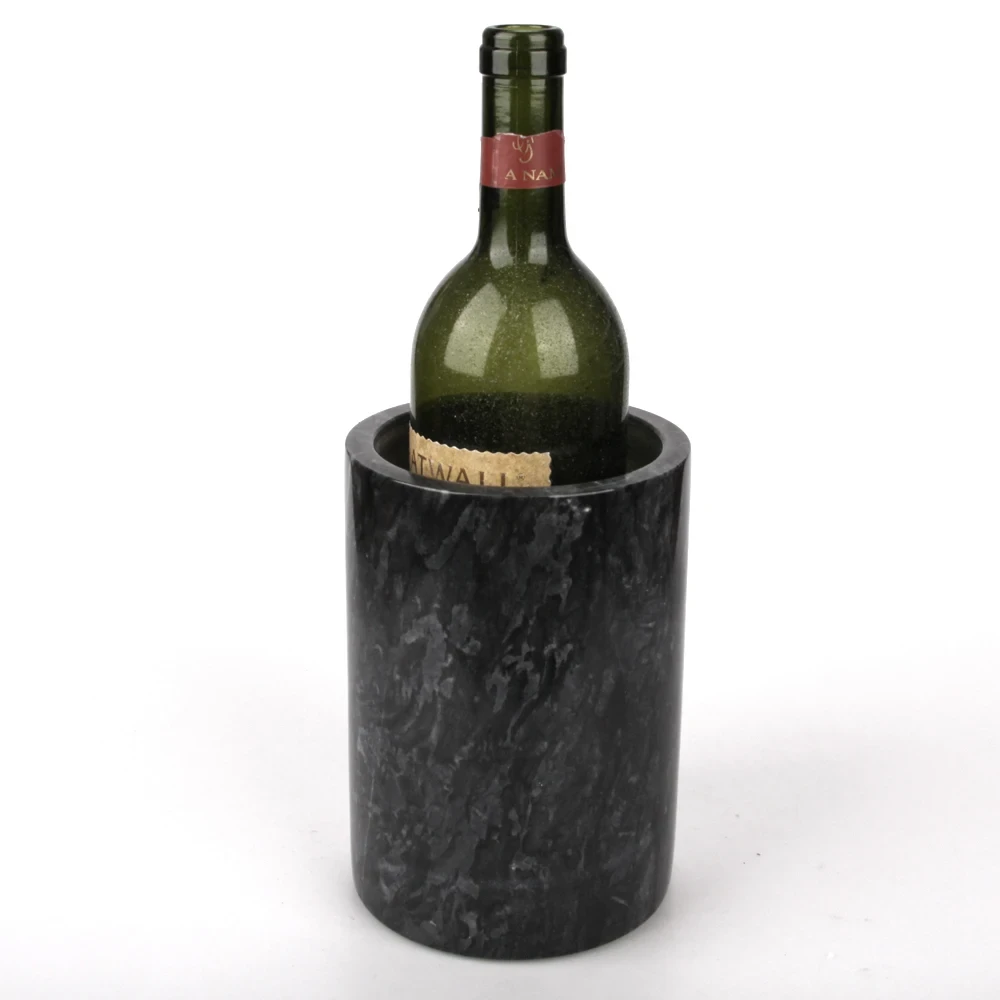 Dark grey marble wine cooler