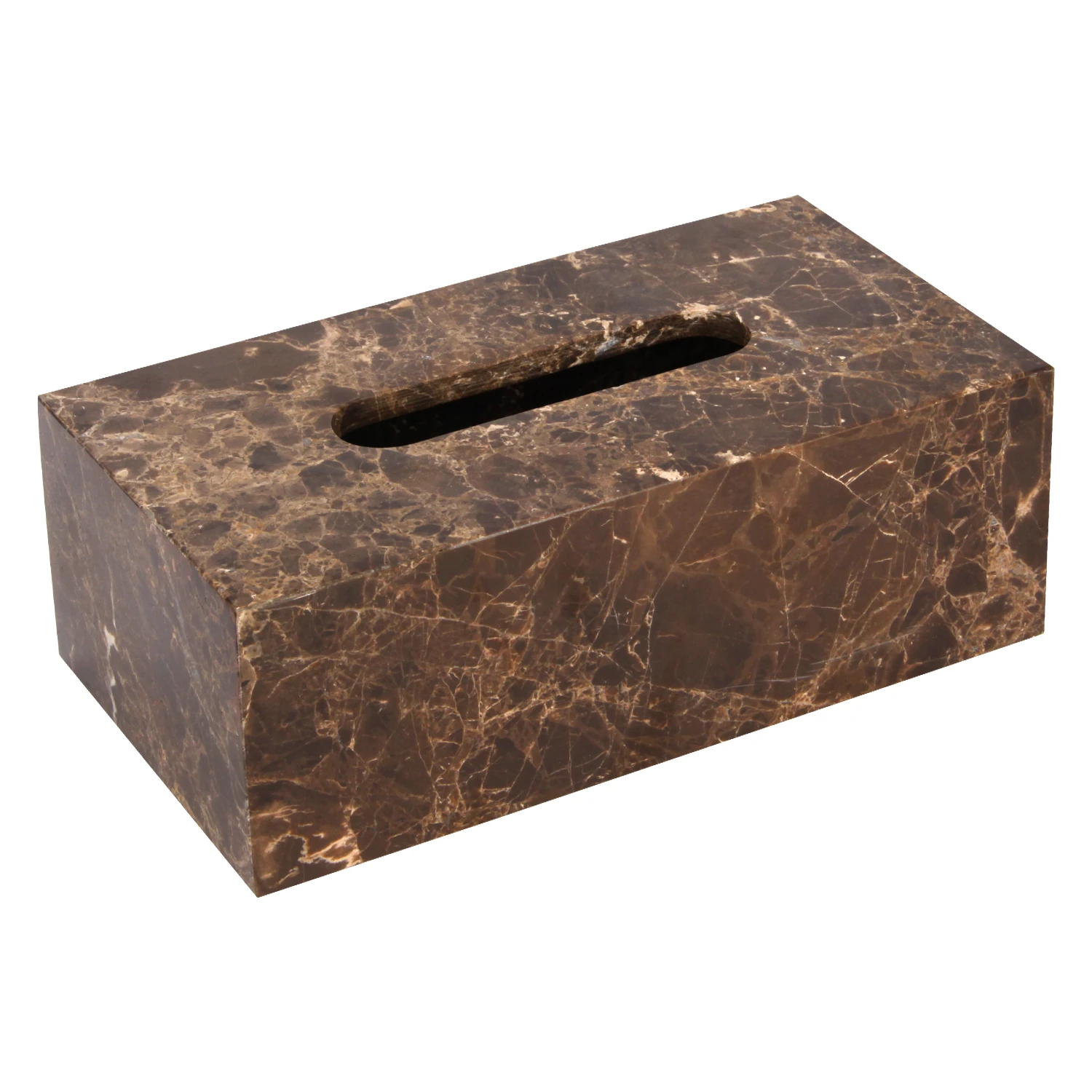 Green rectangle marble tissue box
