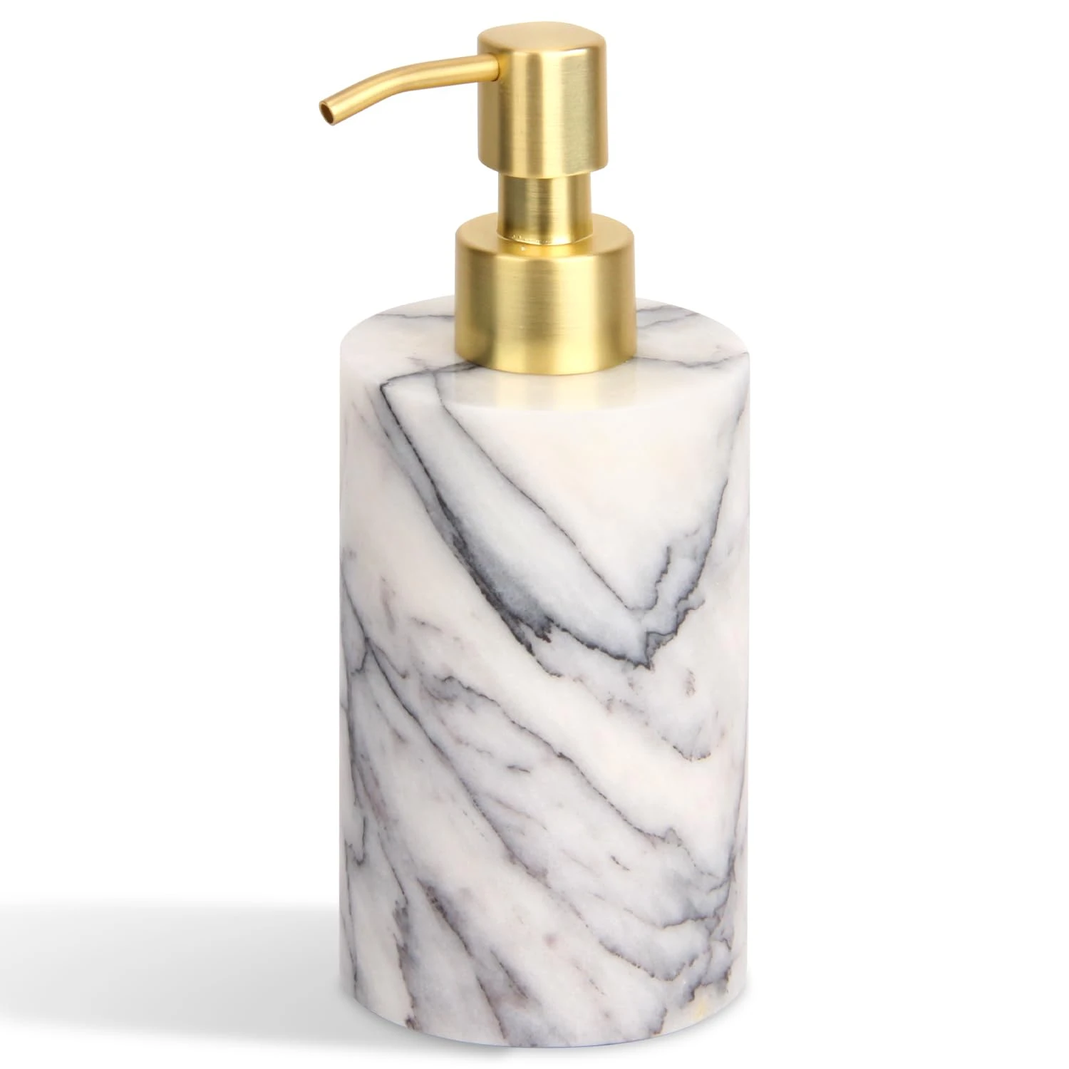 Liac round marble soap dispenser