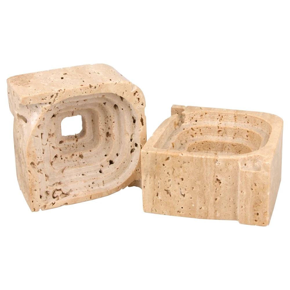 Beige travertine marble  home decoration