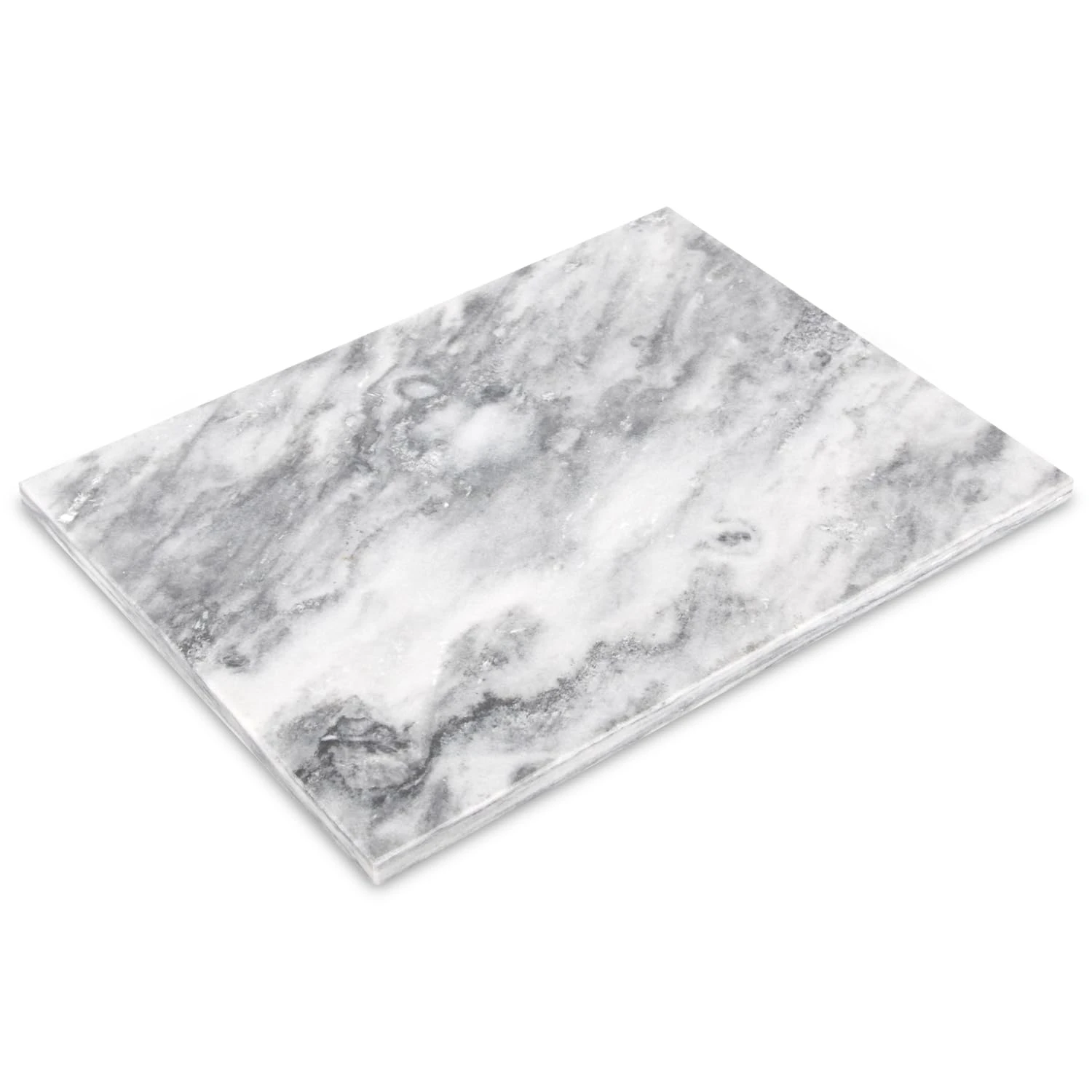 White grey marble rectangle placemat