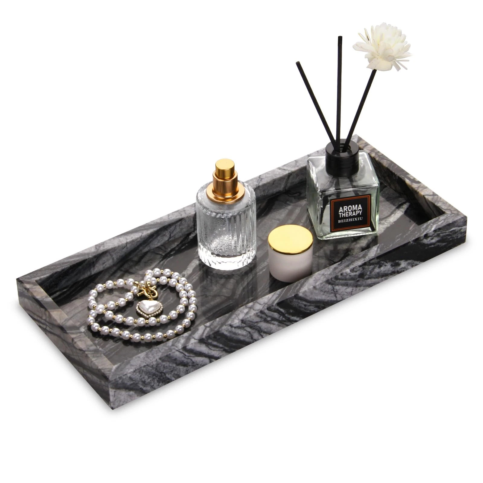 Ancient Wood grain  marble tray