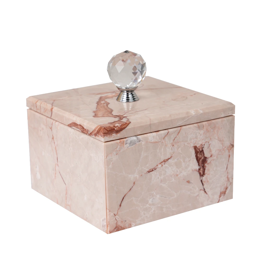 Pink Bulgari marble Jewelry box