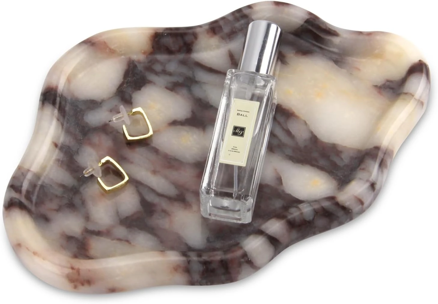 Luxury Bulgari irregular marble tray
