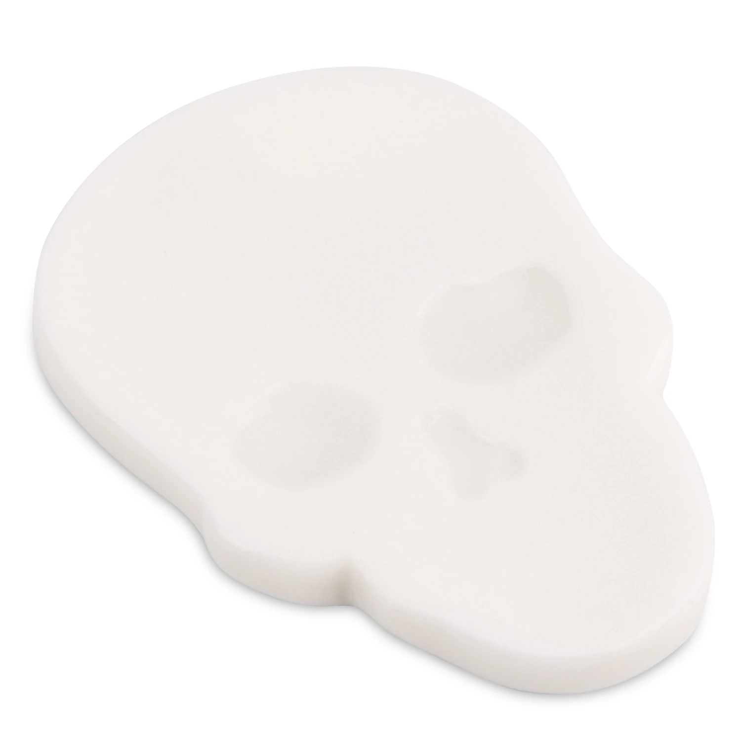White Skullshape marble spoon rest
