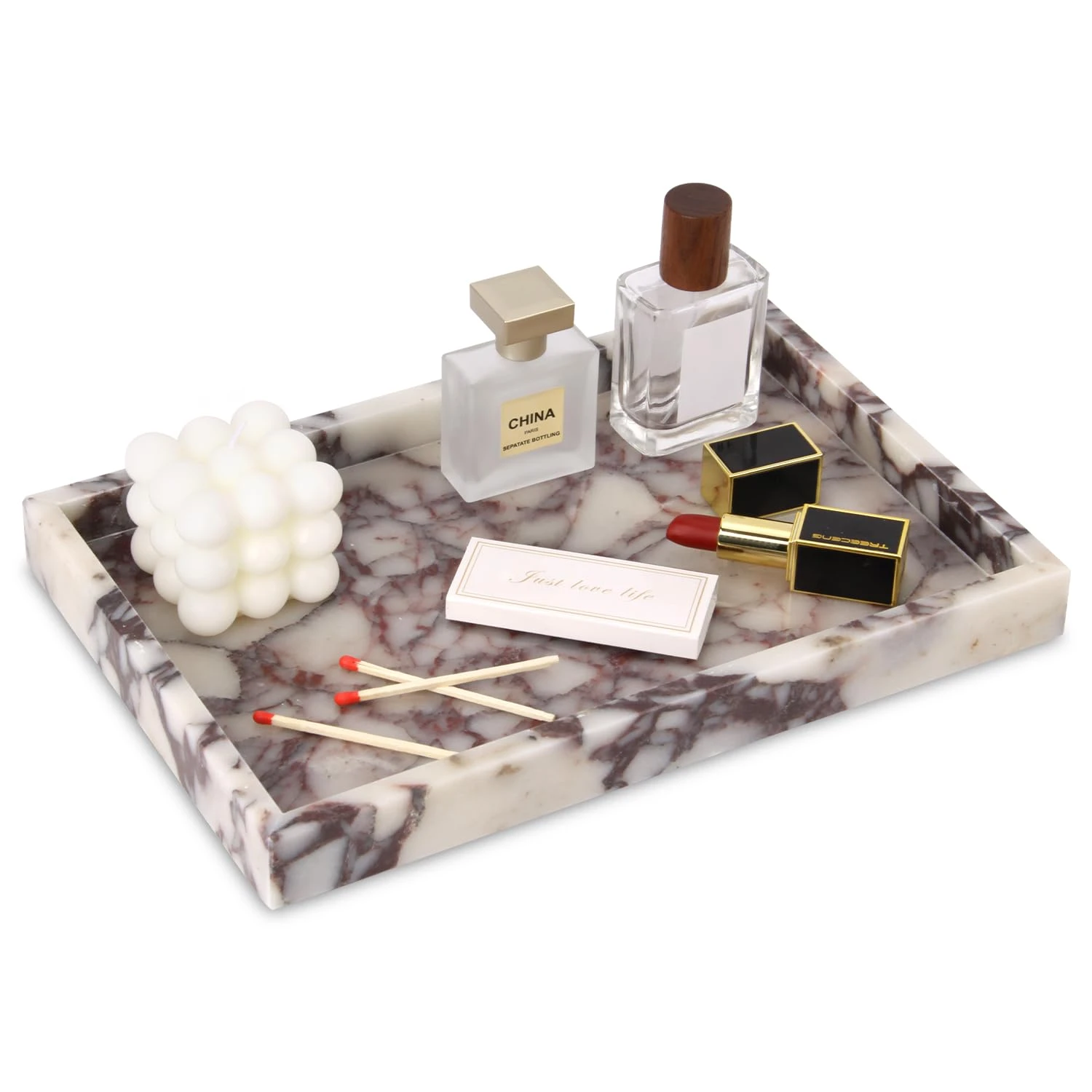 Luxury Bulgari Purple marble tray