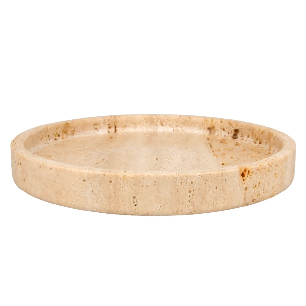 Travertine  round tray