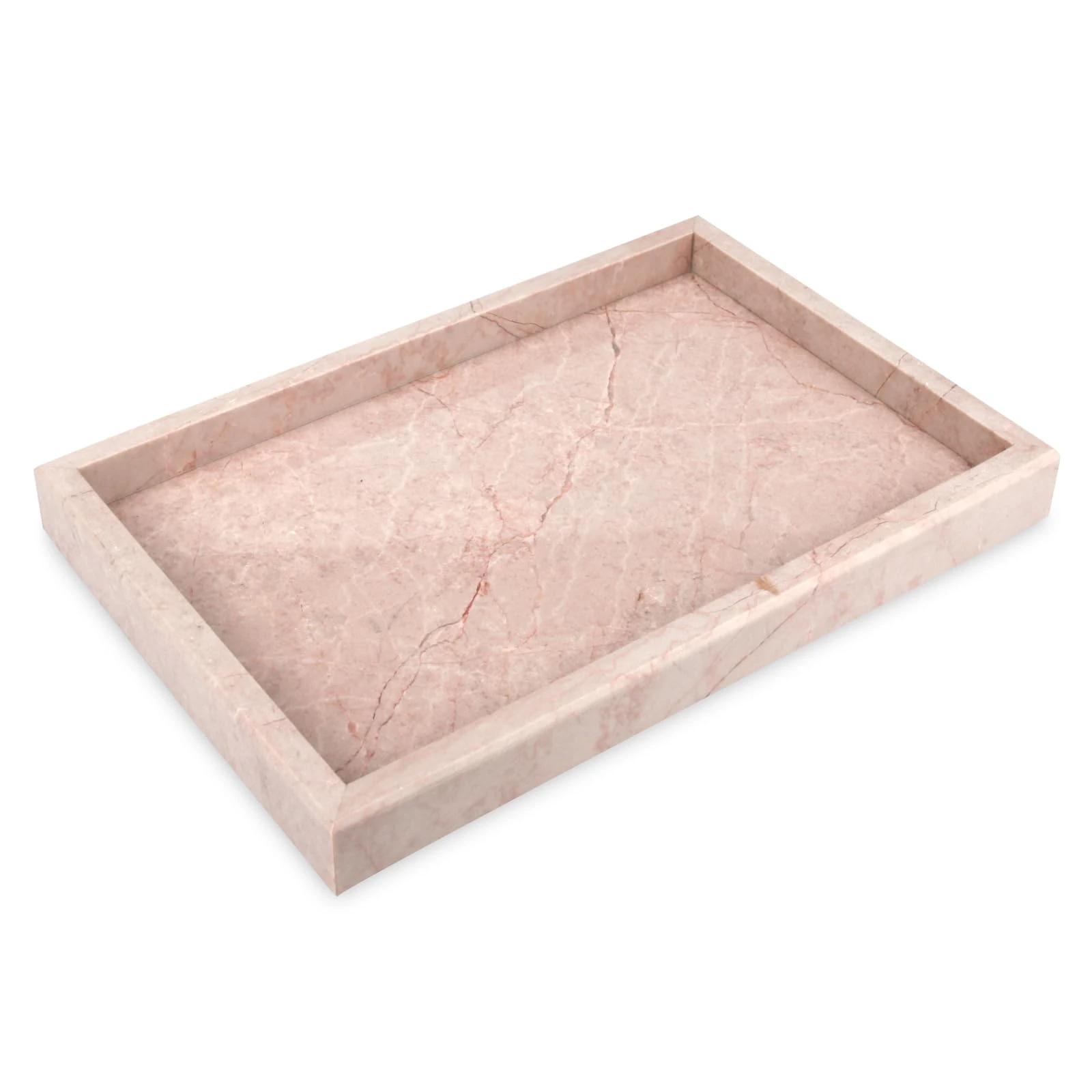 Luxury Bulgari pink    rectangle marble tray