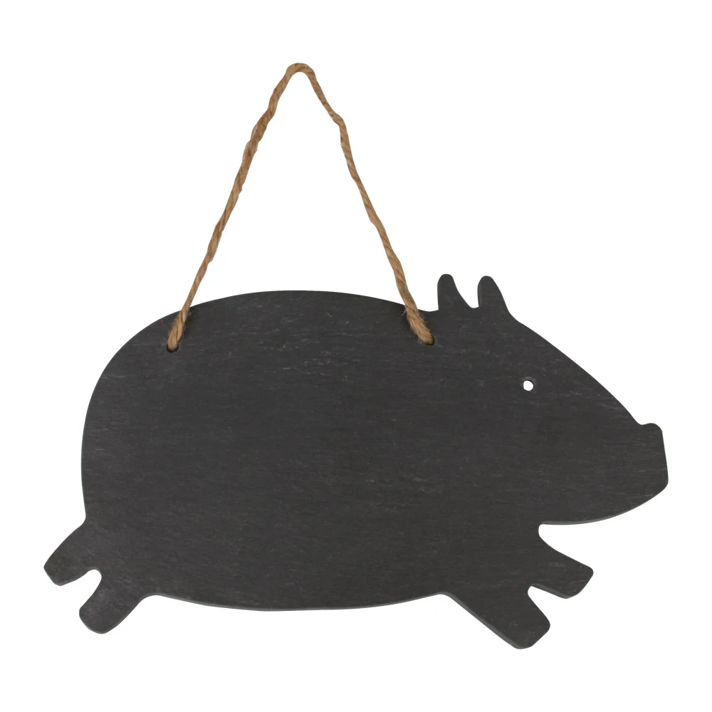 Pig shape slate hanging board