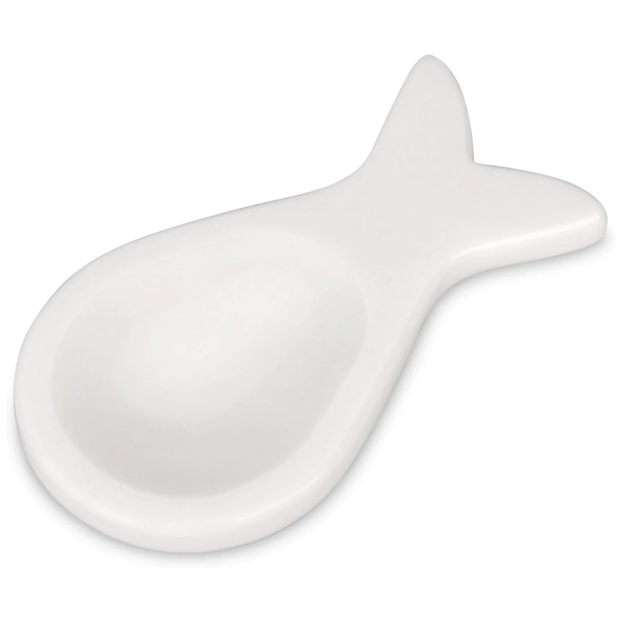 White Fish  shape marble spoon rest