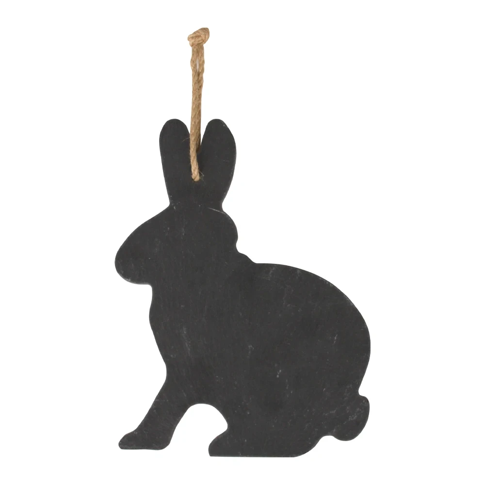 Rabbit shape slate hanging board