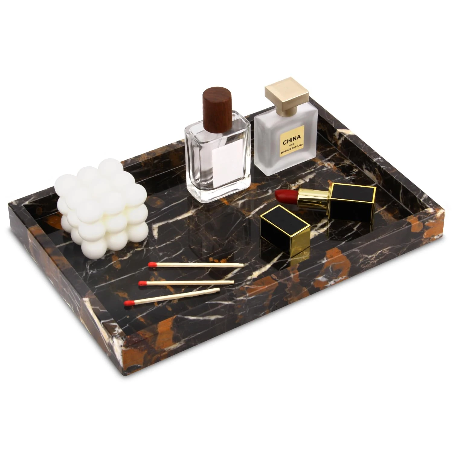 Luxury  Portoro marble tray