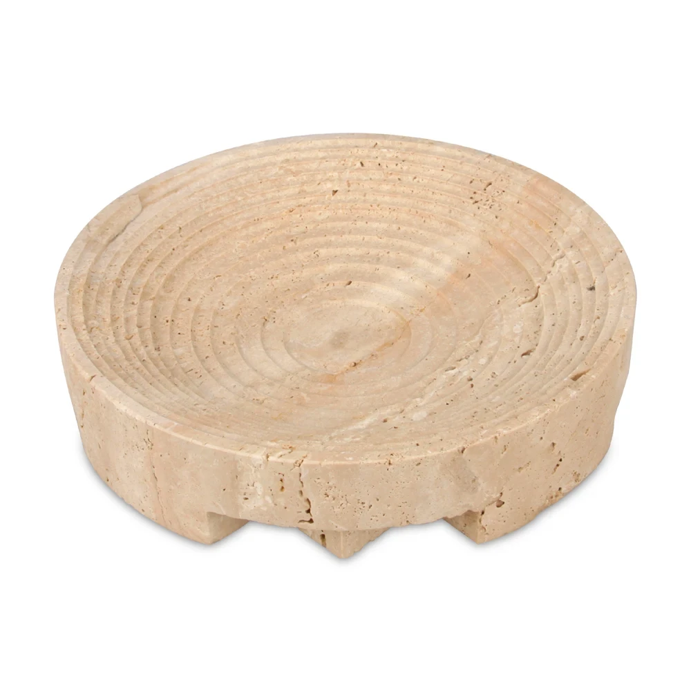 Beige travertine marble home decoration