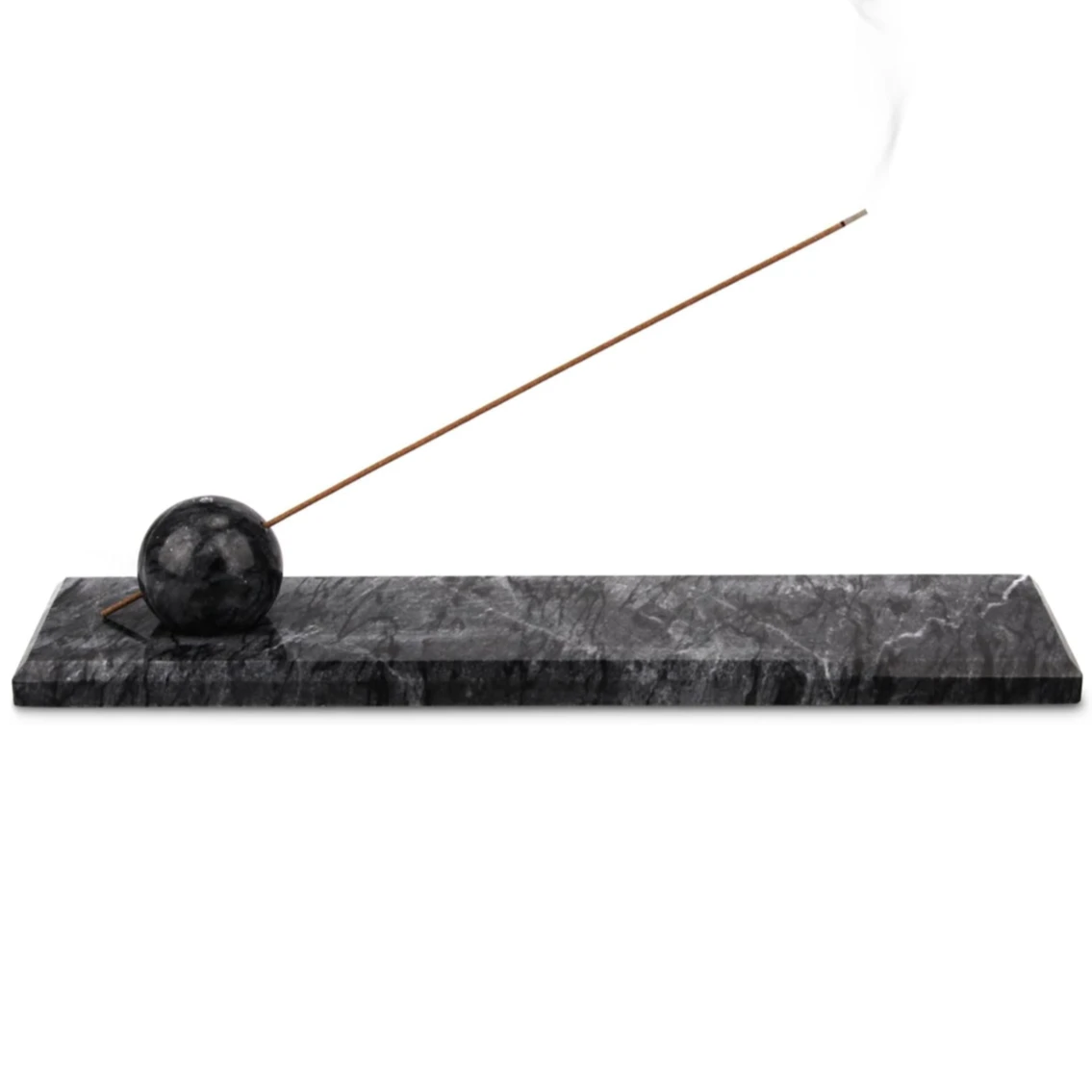 Rectangle Dark grey Marble Incense Holder Tray Incense Burner