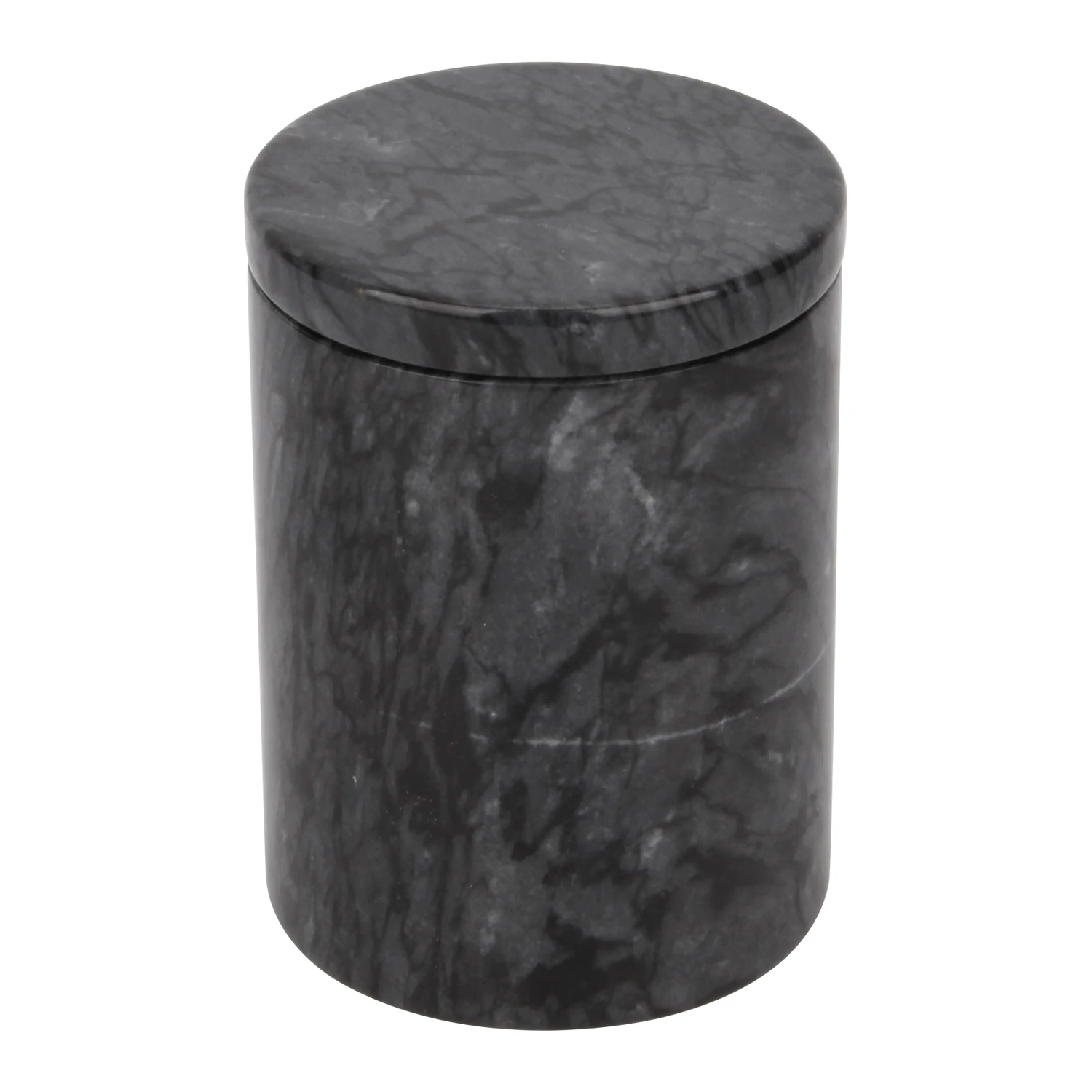 Dark Grey Marble candle jar