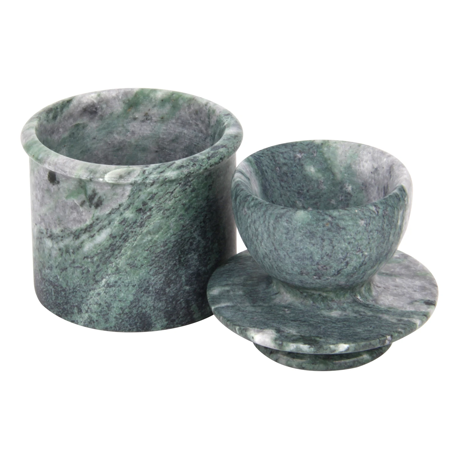 Green marble butter keeper