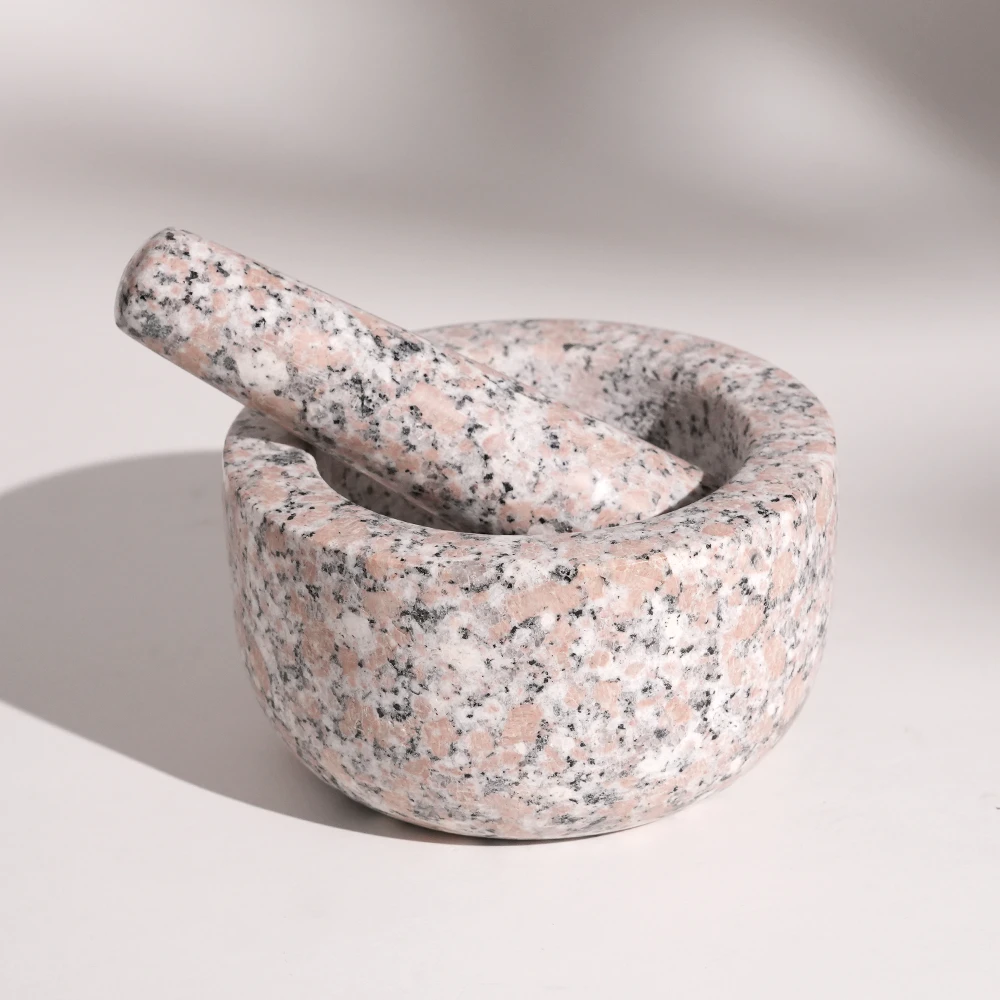 Granite mortar and pestle D12x6.5