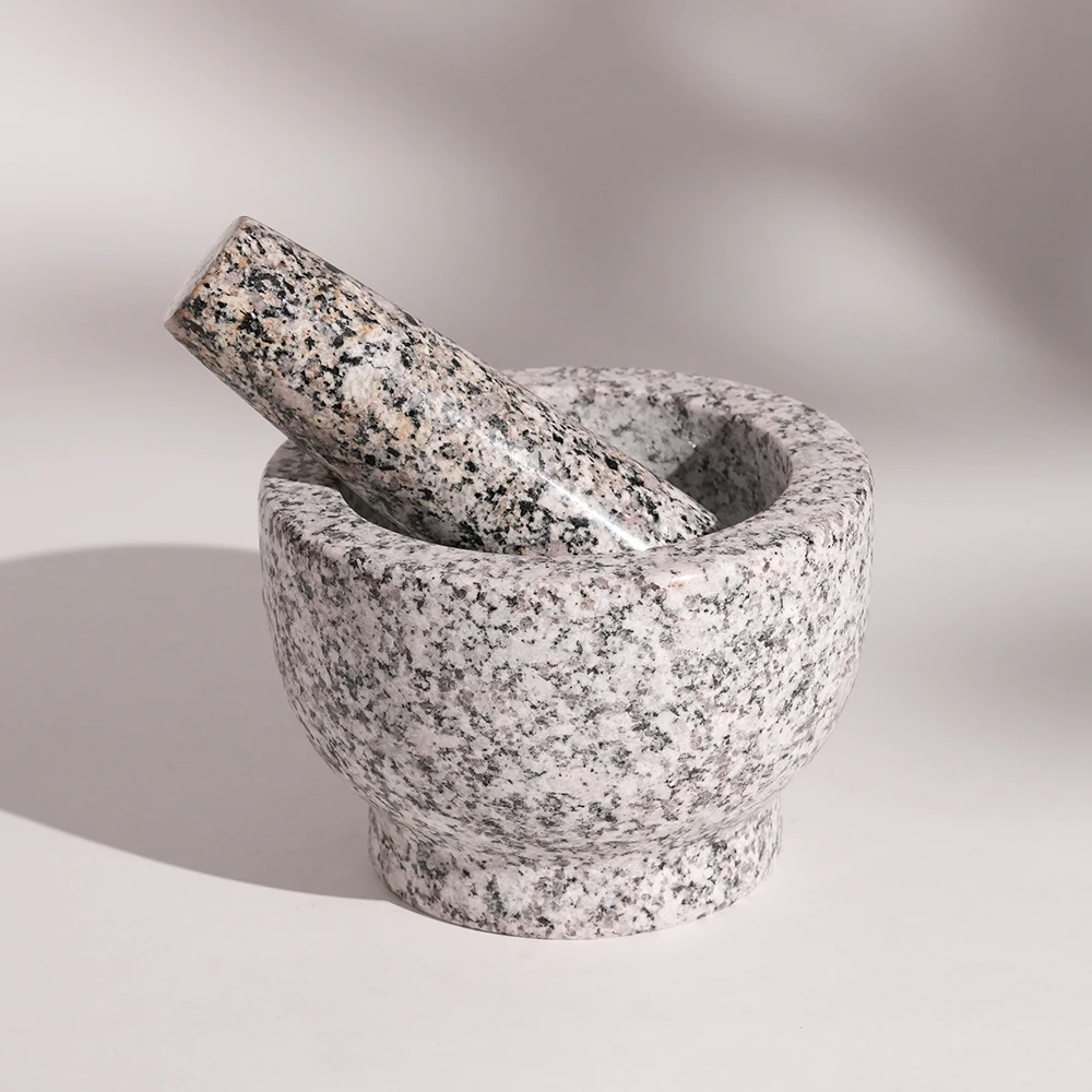 Granite mortar and pestle Dia13*8cm H