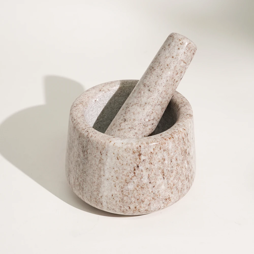 Viva jade marble mortar and pestle D12.5x8.5cm H