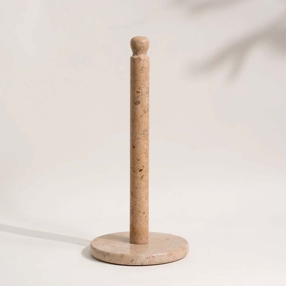 Yellow marble paper towel holder