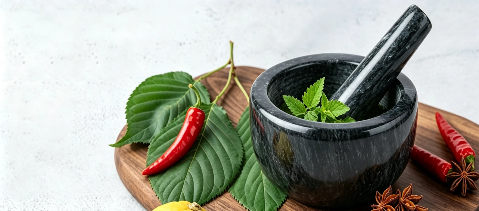 Marble Mortar & Pestle