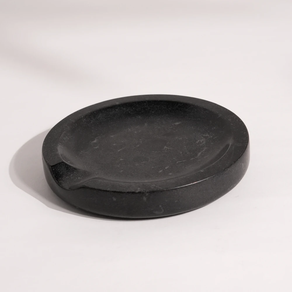 Black marble spoon rest