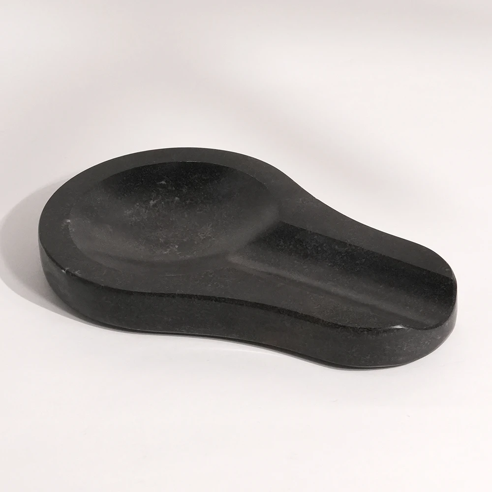 Black marble spoon rest