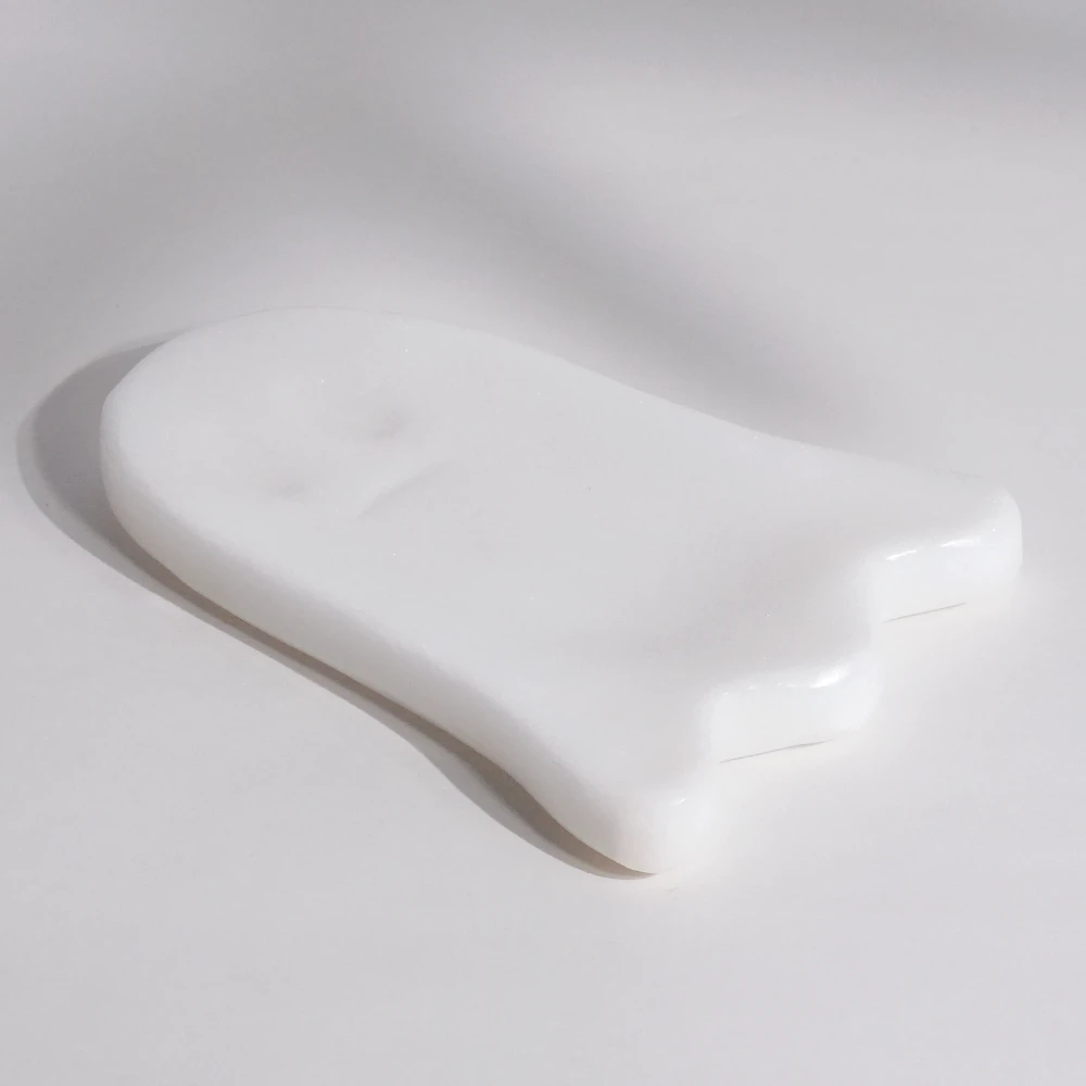 White ghost shape marble spoon rest