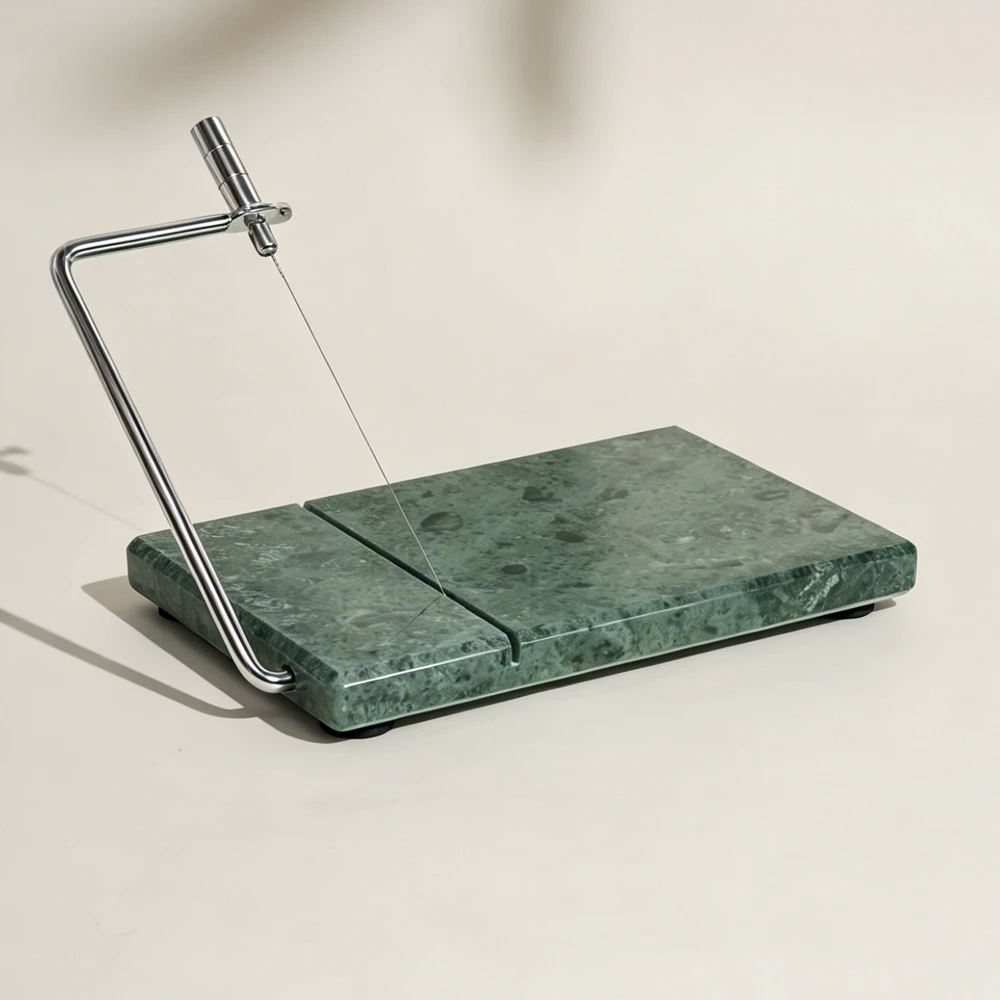 Green Marble Cheese Slicer With SS Handle