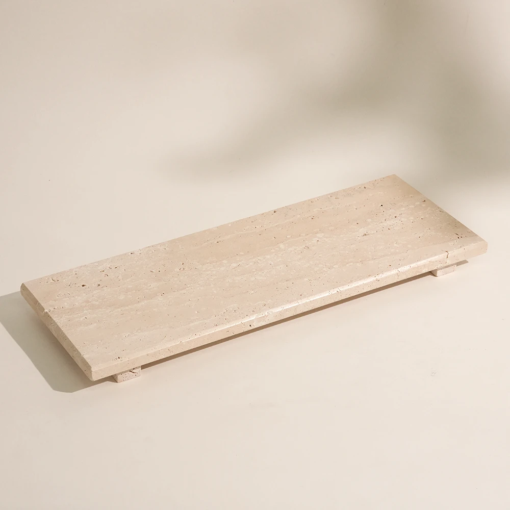 Luxurious Rectangle Travertine Centre Piece