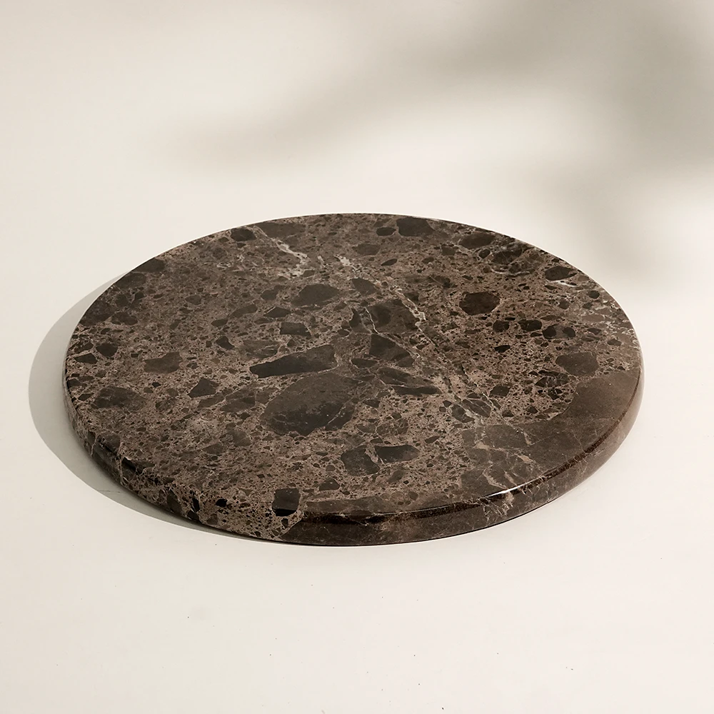 Dark Emperador Round Board