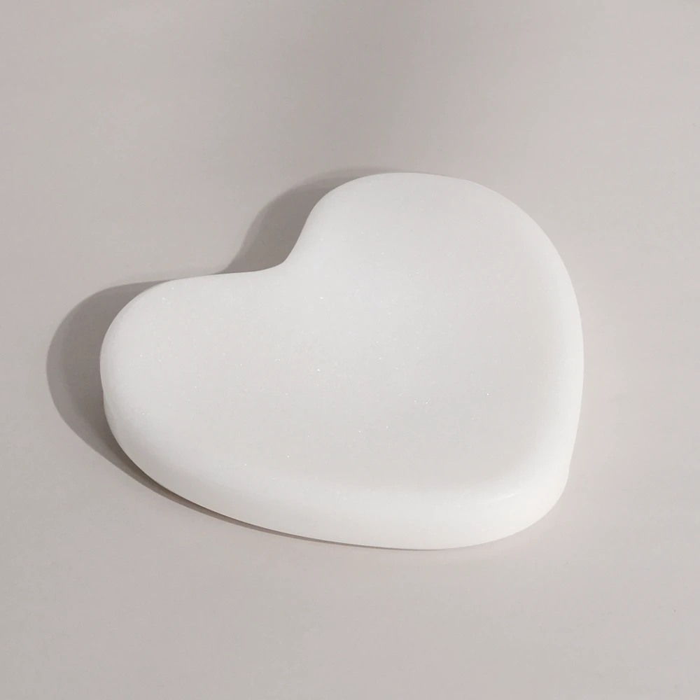 White Heart Shape Marble Spoon Rest