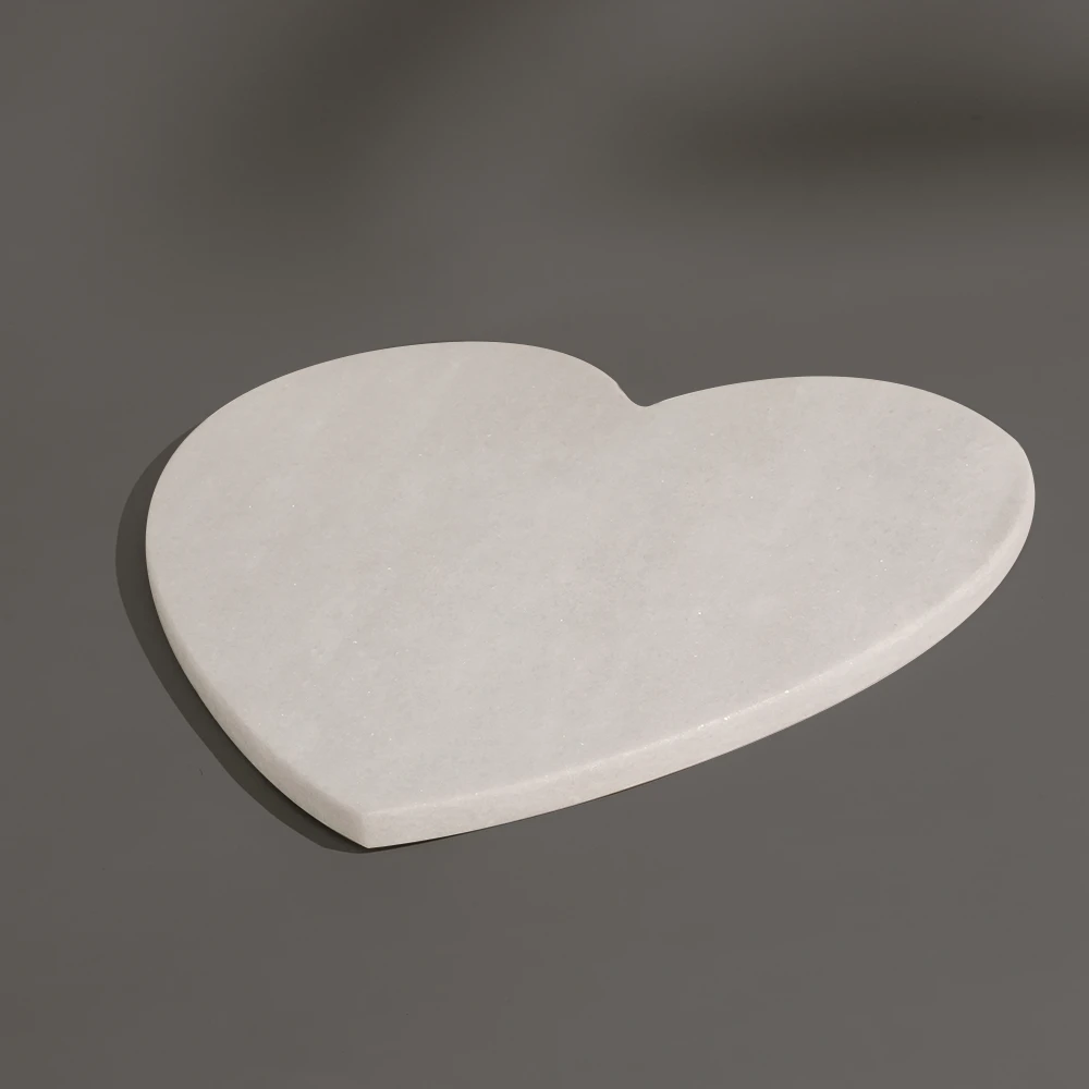 White Marble Head Shape Board