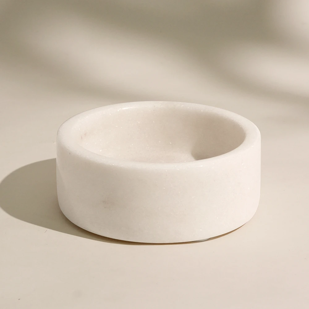 White Marble Wine Stand