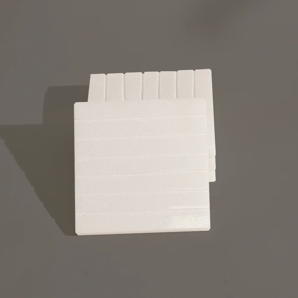 Set of 4 White Square Marble Coasters