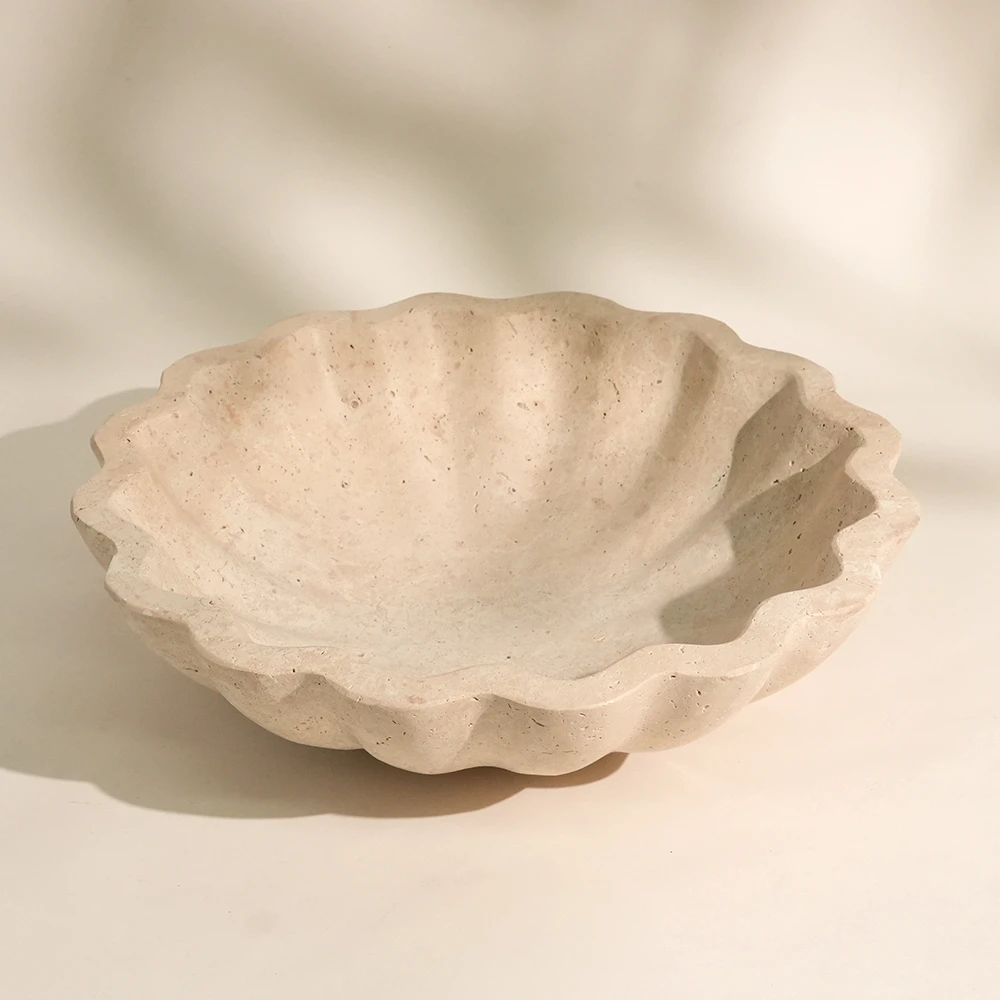 Travertine Fruit Bowl