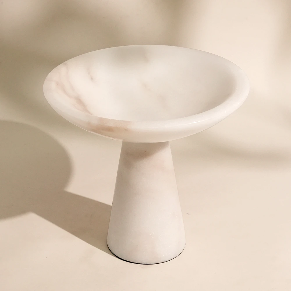 White Marble Fruit Bowl/Tray