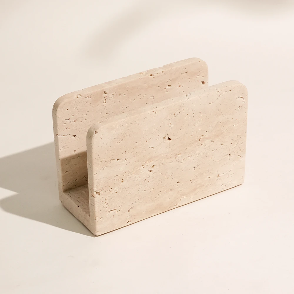 Travertine Napkin Holder